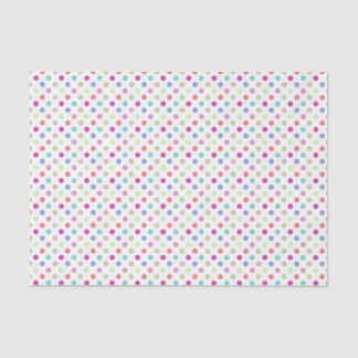 Papier Mousseline Pastel Polka Dot