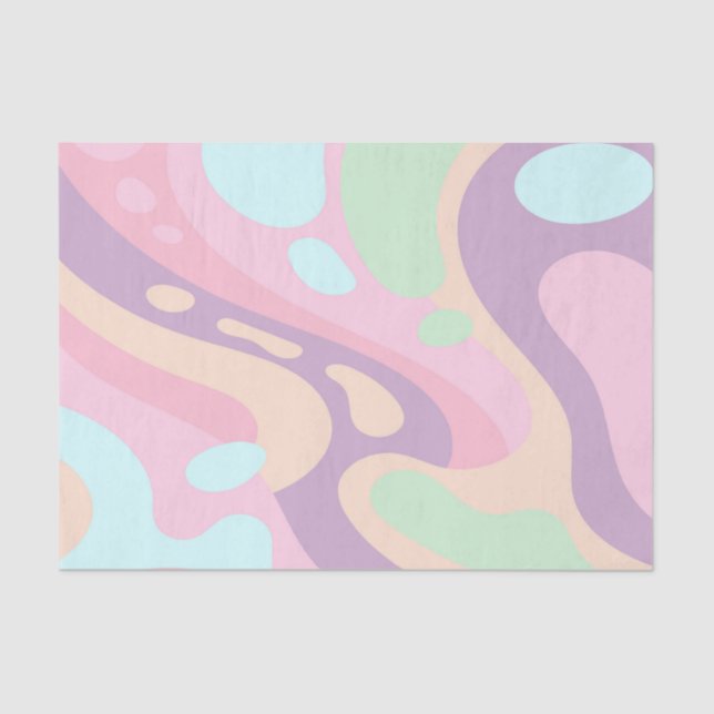 Papier Mousseline Pastel Printemps en papier tissu (Recto)