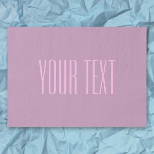 Papier Mousseline Pastel Purple & Pink clair   Texte modifiable mode