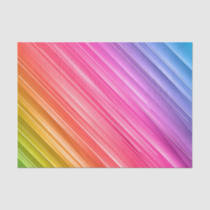 Papier Mousseline Pastel Rainbow Lignes texturées Découpage