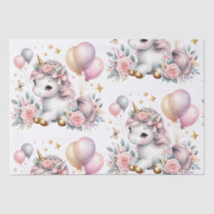 Papier Mousseline Pastel Unicorn
