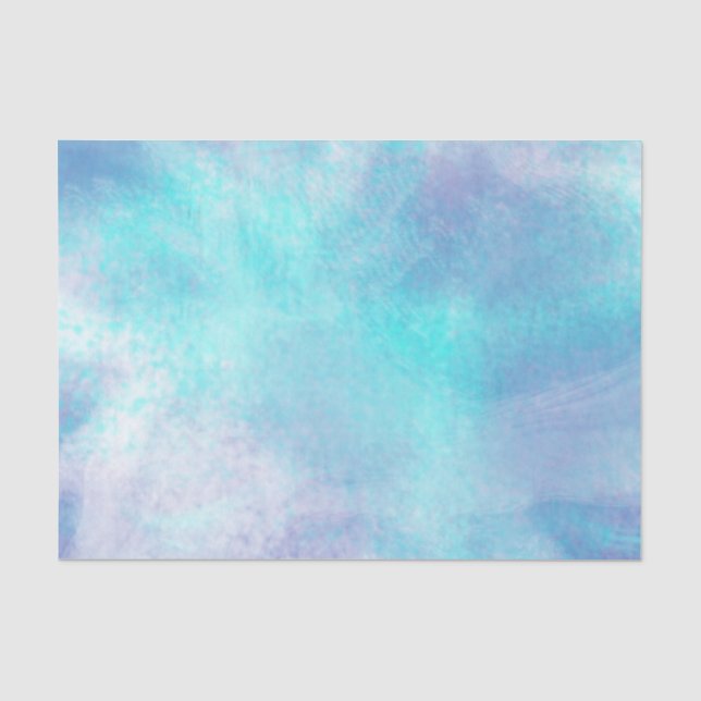 Papier Mousseline Pastels Aqua Abstraits (Recto)
