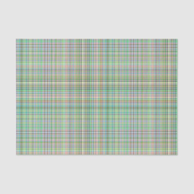 Papier Mousseline Pastels au chocolat Plaid 16-TISSUE PAPIER WRAP (Recto)