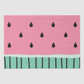 Papier Mousseline Pastèque douce