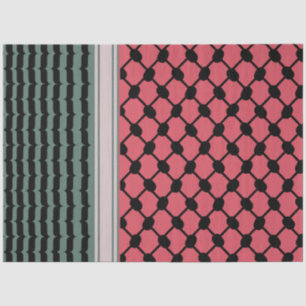 Papier Mousseline Pastèque palestinienne Hatta Keffiyeh Kufiya Folk