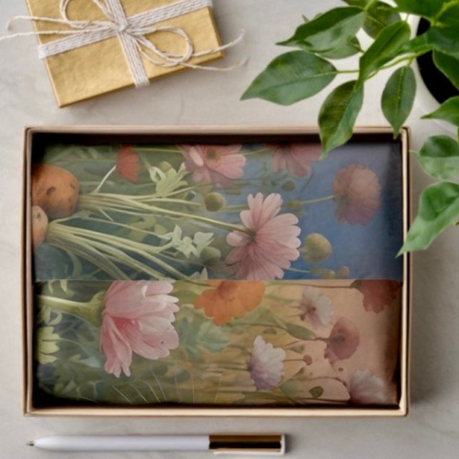 Papier Mousseline Patch de lapin et carotte en fleurs (Créateur téléchargé)