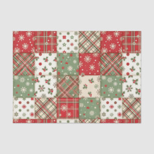 Papier Mousseline Patchwork de Noël