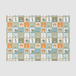 Papier Mousseline Patchwork d'océan
