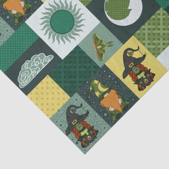 Papier Mousseline Patchwork en bloc (Nébuleuse cosmique) (Détail)