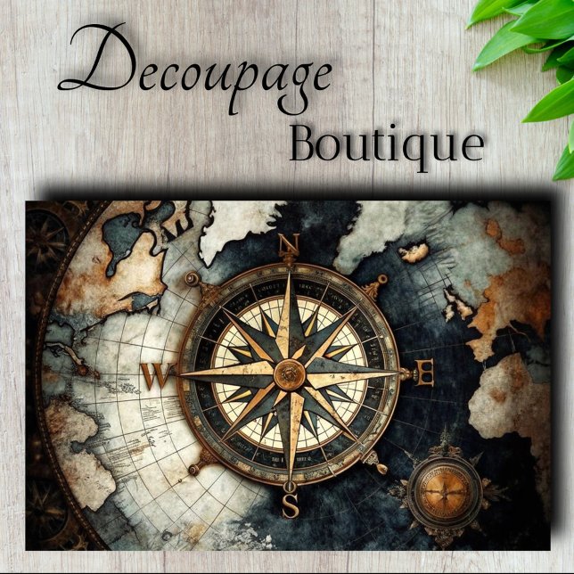 Papier Mousseline Patrimoine Maritime Découpage (Maritime Legacy Decoupage Tissue Paper)