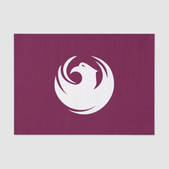 Papier Mousseline Patriotic tissue paper with flag of Phoenix City (Recto)