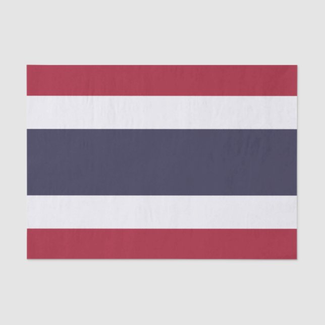 Papier Mousseline Patriotic tissue paper with flag of Thailand (Recto)