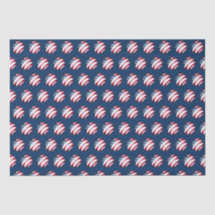 Papier Mousseline Patriotique Noël Holiday USA Drapeau Motif Art