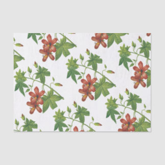 Papier Mousseline Patters d'Hibiscus