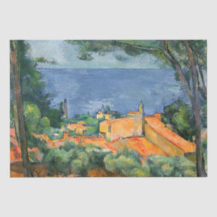 Papier Mousseline Paul Cezanne - L'Estaque aux toits rouges