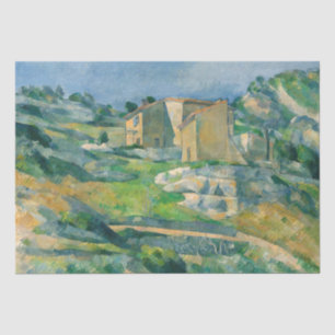 Papier Mousseline Paul Cezanne - Maisons en Provence, Vallée du Riau