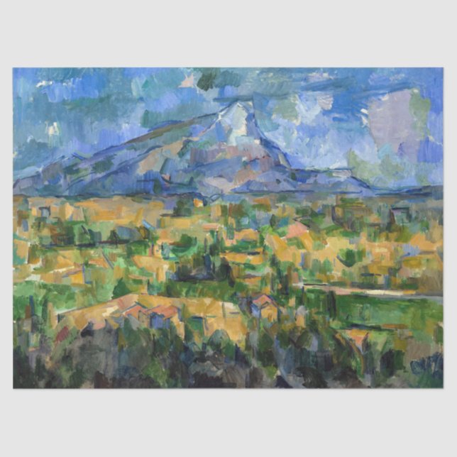 Papier Mousseline Paul Cezanne - Mont Sainte-Victoire (Recto)