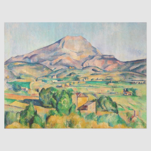 Papier Mousseline Paul Cezanne - Mont Sainte-Victoire (Recto)