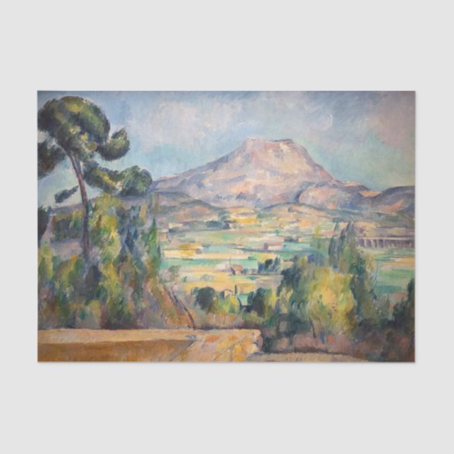 Papier Mousseline Paul Cezanne - Mont Sainte-Victoire (Recto)