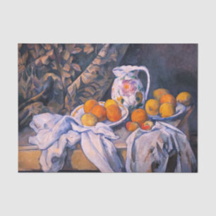 Papier Mousseline Paul Cezanne - Nature morte avec rideau
