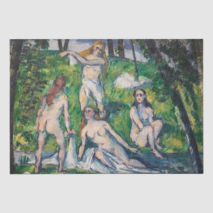 Papier Mousseline Paul Cezanne - Quatre Bathers