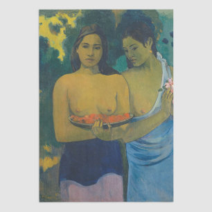 Papier Mousseline Paul Gauguin - Deux femmes tahitiennes