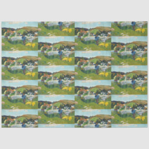 Papier Mousseline Paul Gauguin La Campagne Classique De Swineherd