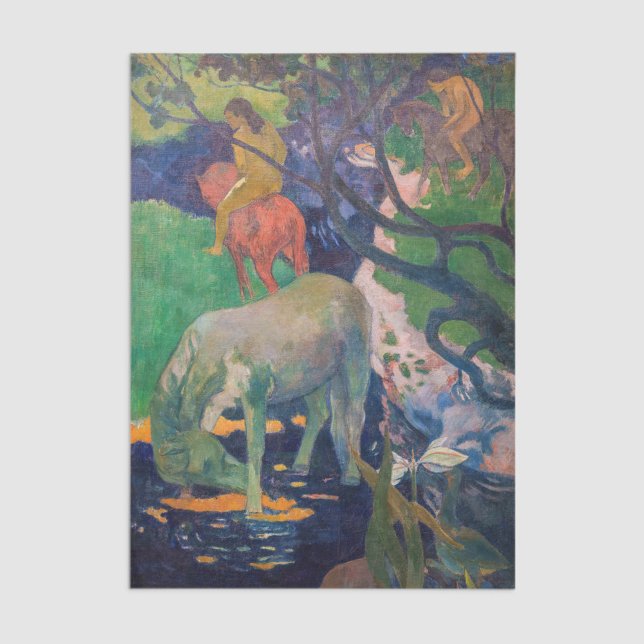 Papier Mousseline Paul Gauguin - Le Cheval Blanc (Créateur téléchargé)