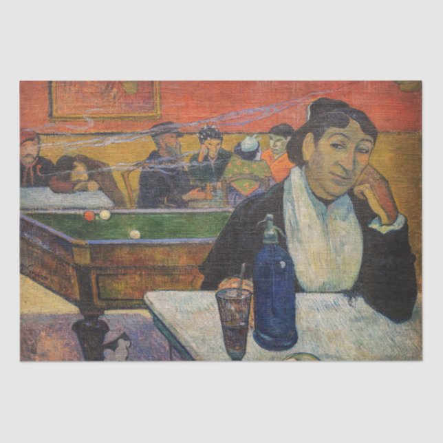 Papier Mousseline Paul Gauguin - Le Night Café, Arles (Recto)