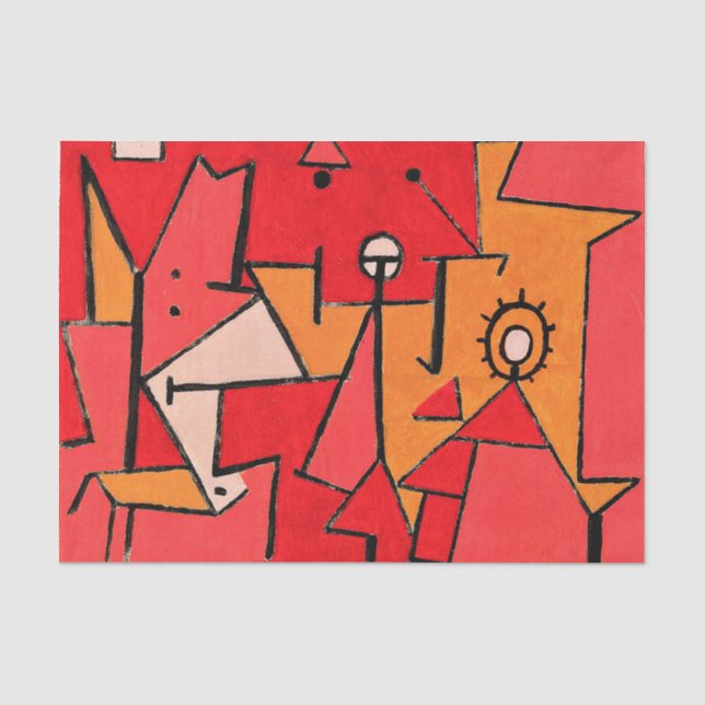 Papier Mousseline Paul Klee - Chaleur, (Recto)