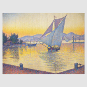 Papier Mousseline Paul Signac - Le Port au coucher du soleil, Opus 2
