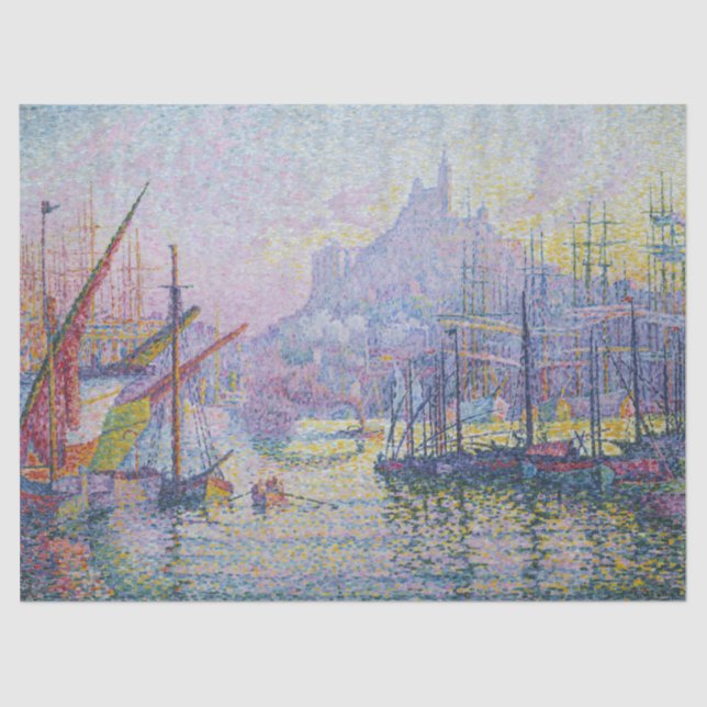 Papier Mousseline Paul Signac - Notre-Dame de la Garde, Marseille (Recto)