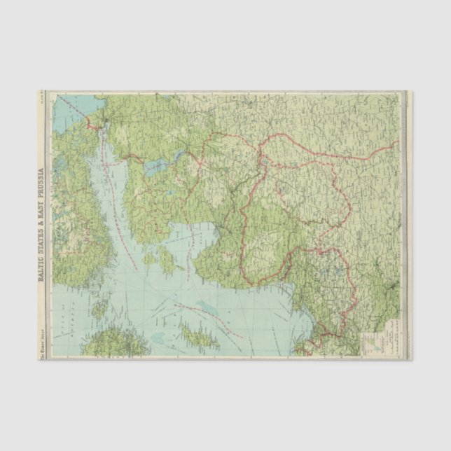 Papier Mousseline Pays Baltes et la Prusse est (Recto)