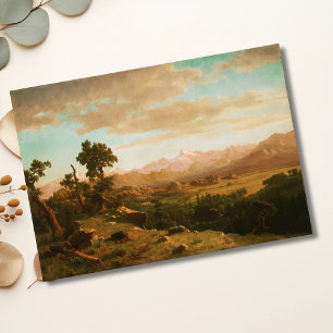 Papier Mousseline Pays de la rivière des Vents - Albert Bierstadt