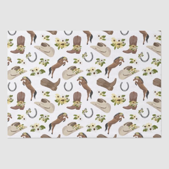 Papier Mousseline Pays et flore (Recto)