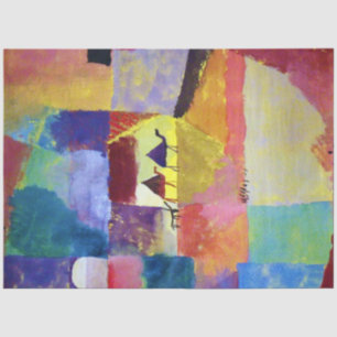 Papier Mousseline Paysage avec chameaux, Paul Klee
