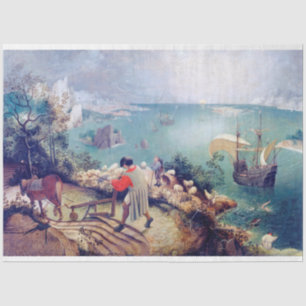 Papier Mousseline Paysage avec la chute d'Icarus, Pieter Bruegel