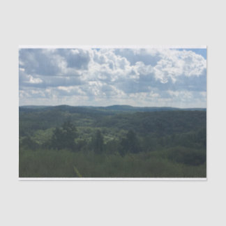 Papier Mousseline Paysage boisé