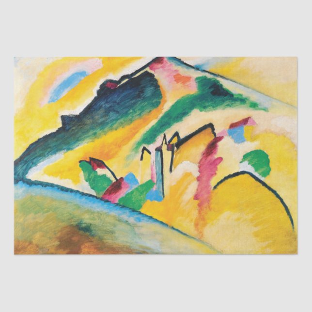 Papier Mousseline Paysage d'automne par Wassily Kandinsky (Recto)