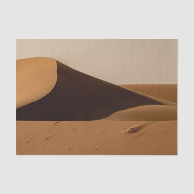 Papier Mousseline Paysage du désert des dunes de sable (Recto)