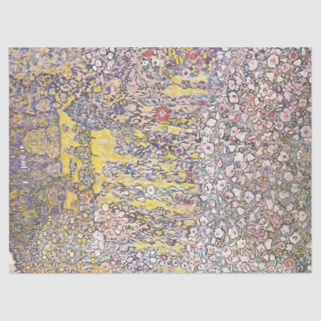 Papier Mousseline Paysage horticole par Gustav Klimt (Recto)