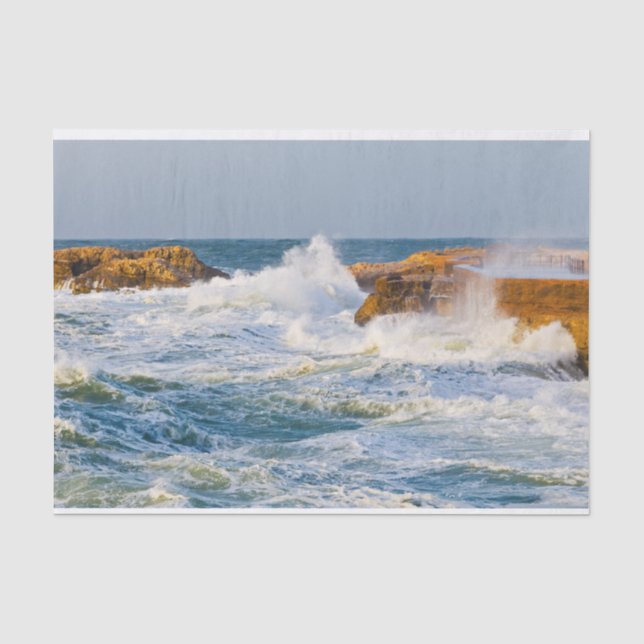 Papier Mousseline Paysage marin (Recto)