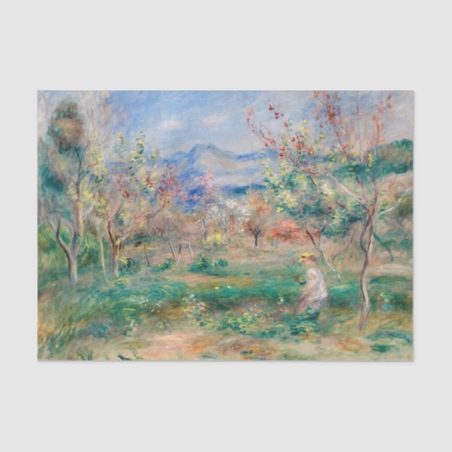 Papier Mousseline Paysage, Renoir (Recto)