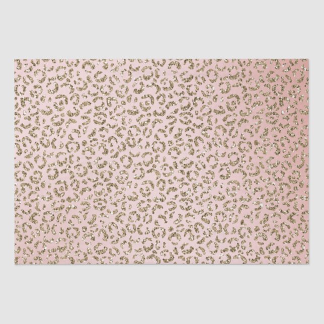 Papier Mousseline Peach Blush Parties scintillant rose Empreinte de  (Recto)