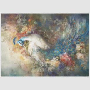 Papier Mousseline Peacock blanc