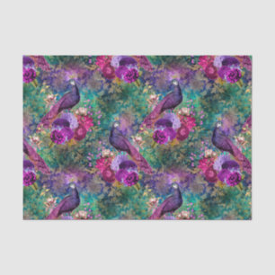Papier Mousseline Peacock violet