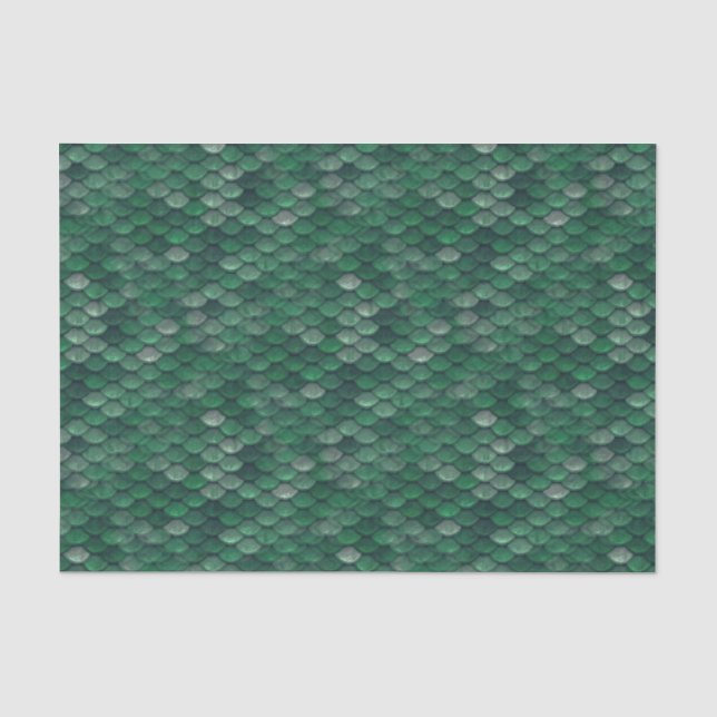Papier Mousseline Peau de serpent de vert vert/échelle dragon de (Recto)
