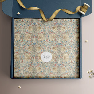 Papier Mousseline Pêche chaude Pimpernel, Ivoire Crémeux, Aqua Misty