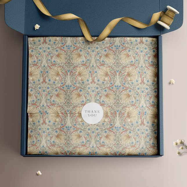 Papier Mousseline Pêche chaude Pimpernel, Ivoire Crémeux, Aqua Misty (Créateur téléchargé)