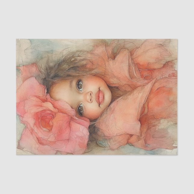 Papier Mousseline Pêche et beauté de la crème1 (Recto)